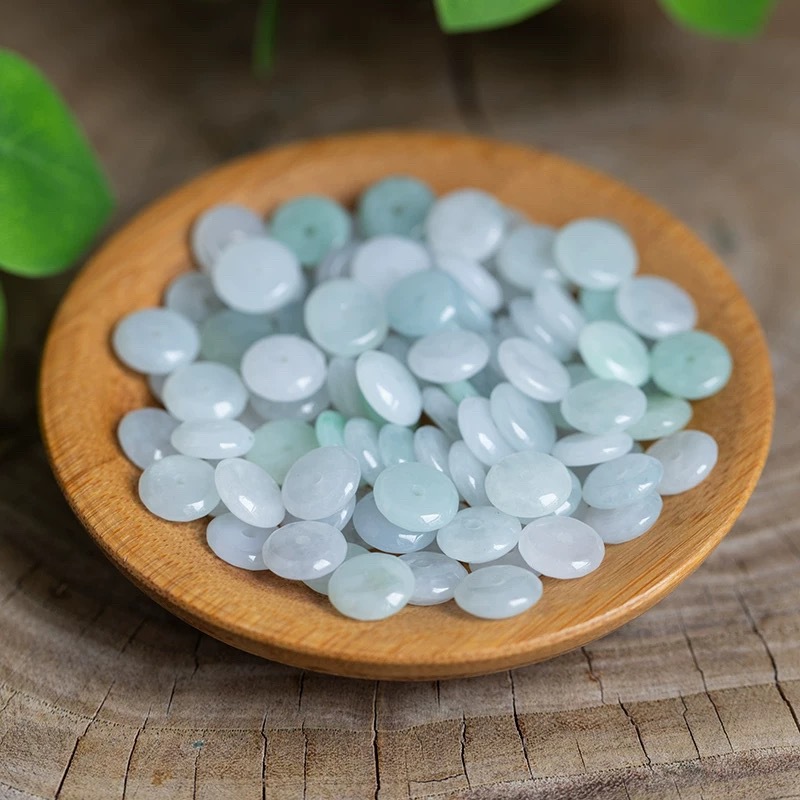 Women Fashion Necklace - 10 stuks natuurlijke smaragd witte jade