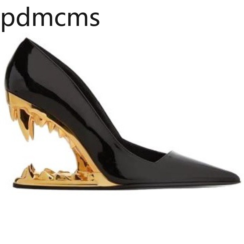 Women'S Fashion Designer Clothes - Luxe damespumps met metalen tandjes, hoge