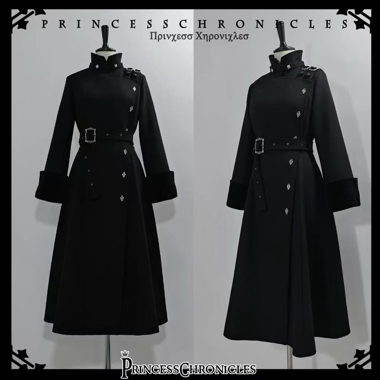 Women'S Fashion Jackets - Esthetische Gotische Stijl Elegante Lange wollen