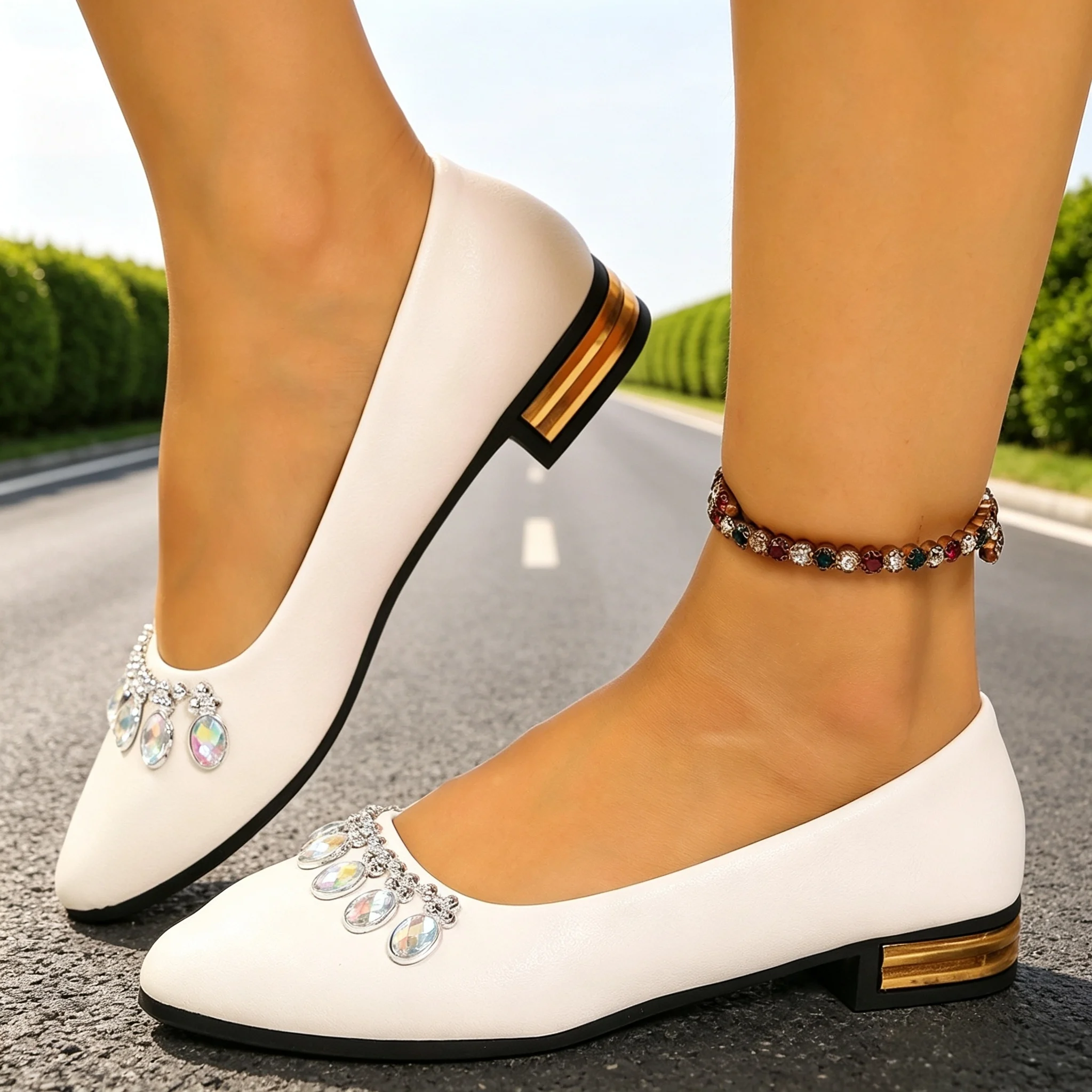 Women'S Fashion Shoes - Dames Flats Pointed Toe Balletschoenen Plus