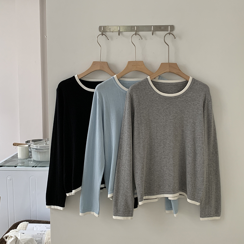 Women Fashion Styles - 100% katoenen dames shirt met O-hals,