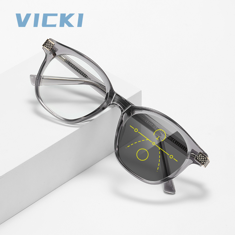 Women'S Fashion Glasses With Clear Lenses - VICKI Nieuwe dames ronde frame retro