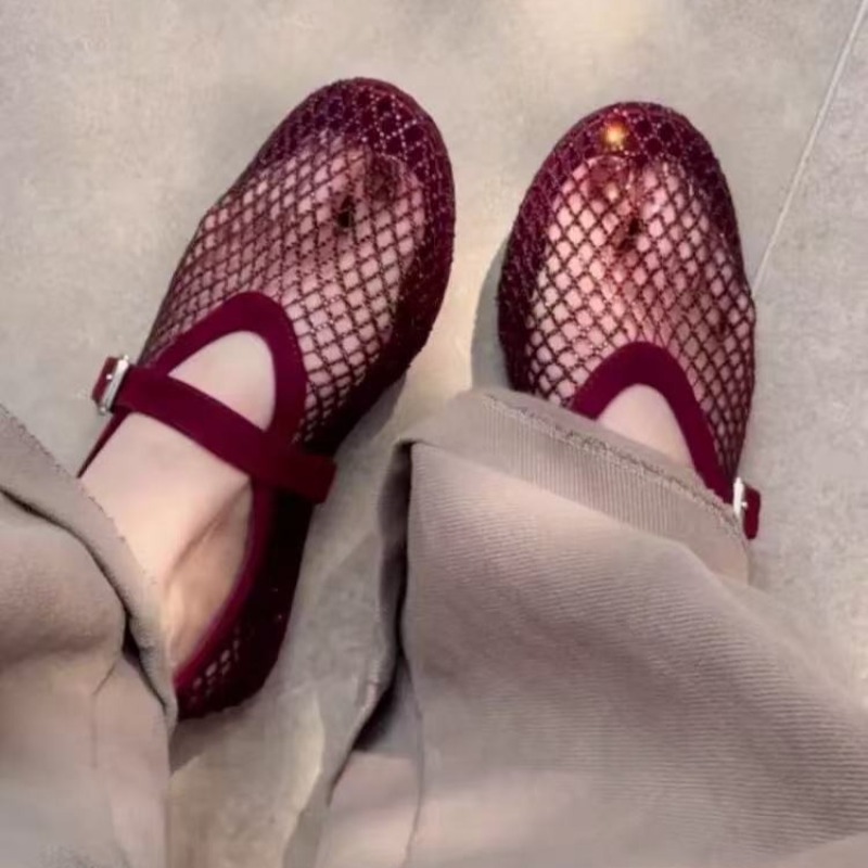 Women'S Fashion Shoes - Holle strass Baotou sandalen dames 2026