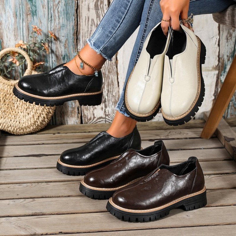 Women'S Fashion Shoes - Retro Britse stijl damesschoenen lente herfst