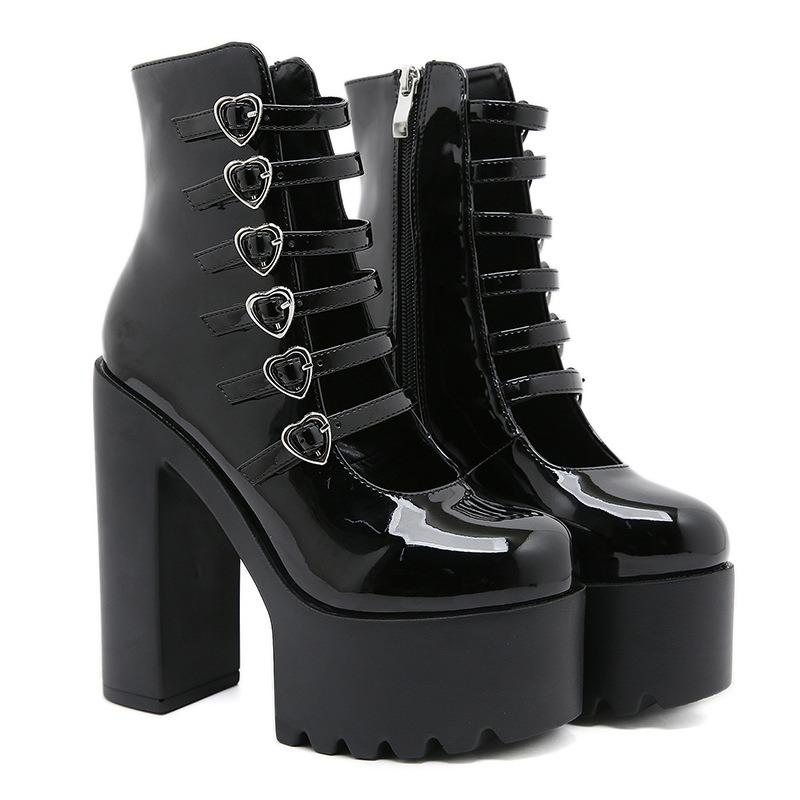 Women'S Fashion Designer Clothes - Blokhakken Pumps voor Dames Mode Gespbandjes