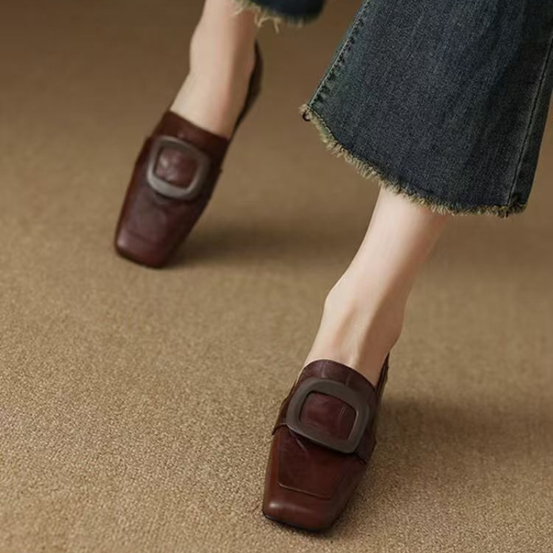 Women'S Fashion Designer Clothes - Mode vierkante gesp designer damesschoenen 2026