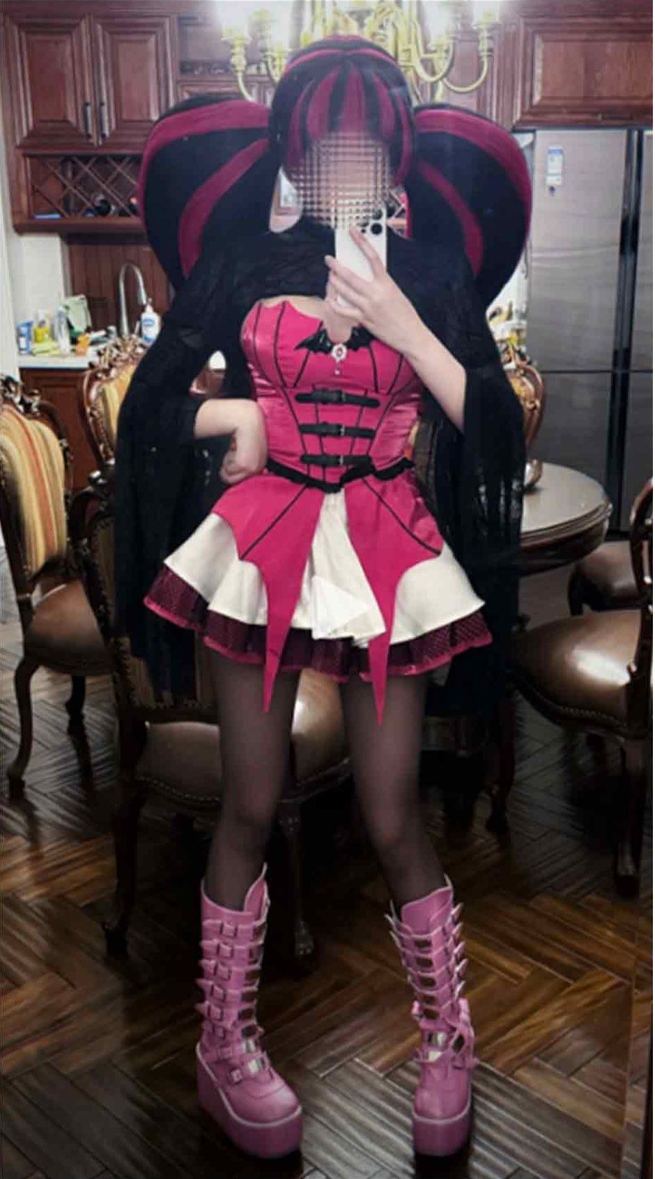 Knitted Vest Women - Anime Draculaura Vampire Cosplay Kostuum Gotische