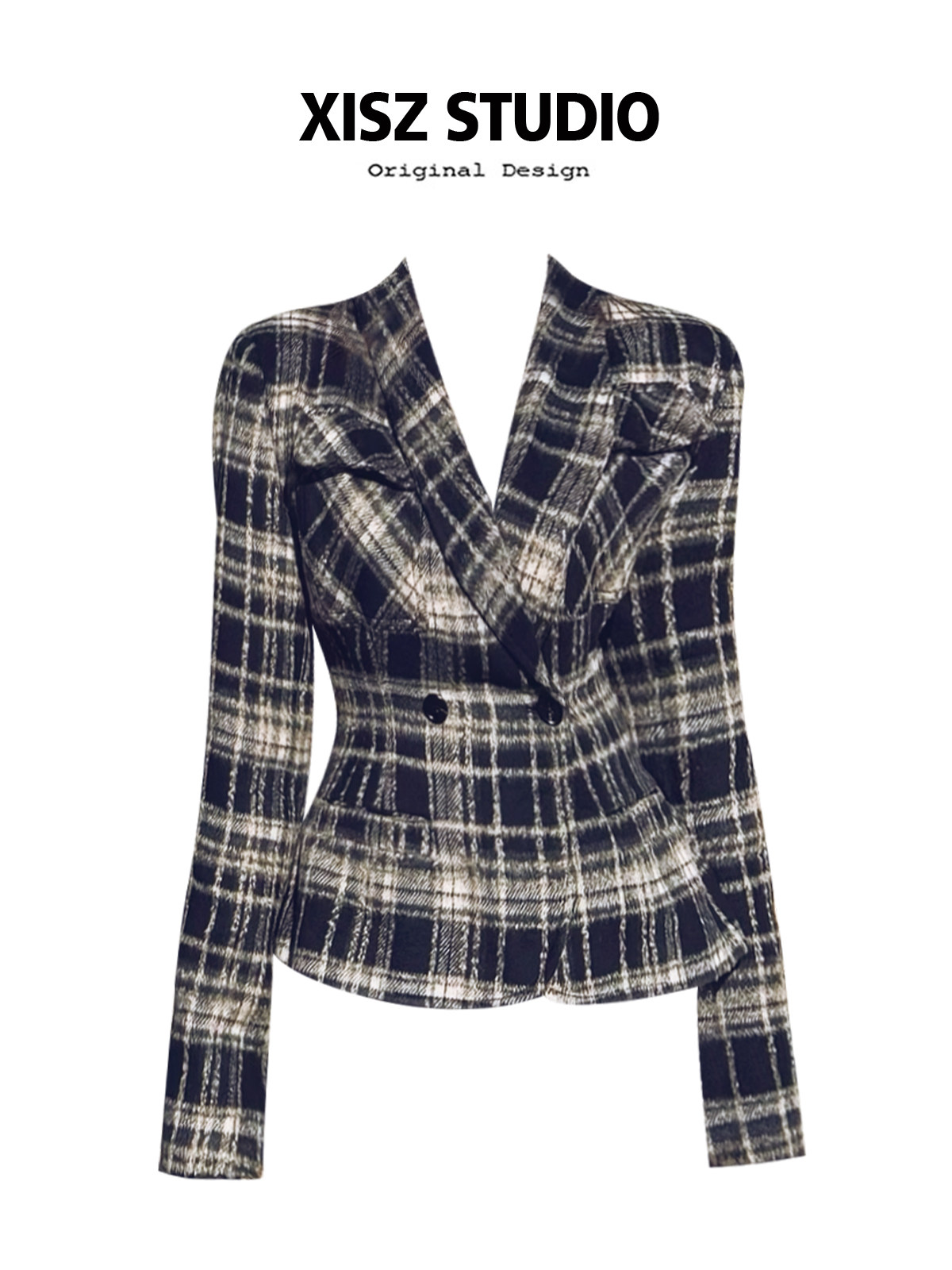Dames geruite blazer Y2k 2000s - Blazer Women Oversized recensie en prijs