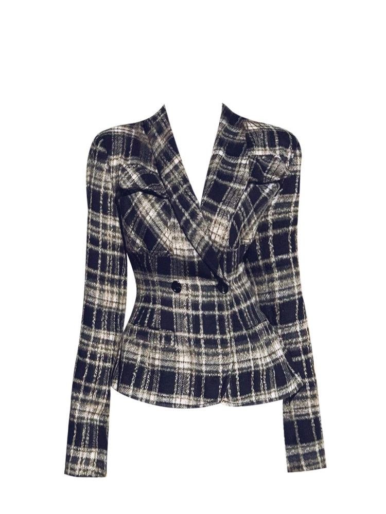 Dames geruite blazer Y2k 2000s - Blazer Women Oversized recensie en prijs
