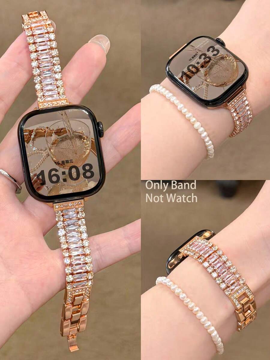 1pc Rose Gold Triple Row Diamo - Women Fashion Over 40 recensie en prijs