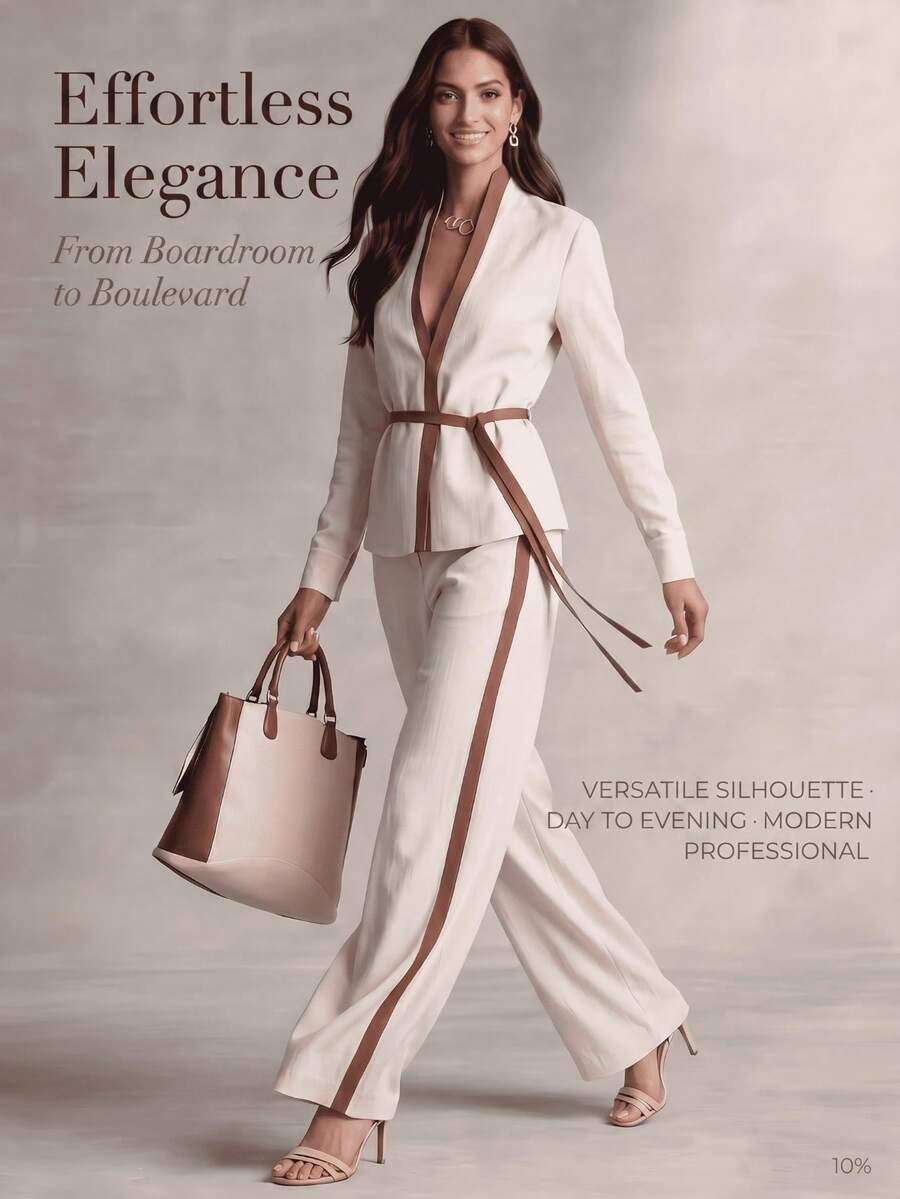 XTOCEAN Elegante damestop met  - Wide Leg Palazzo Pants recensie en prijs