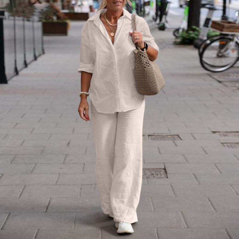 Retro broekpak dames tweedelig - Wide Leg Palazzo Pants recensie en prijs