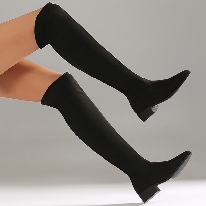 Mode Zwarte Dikke Hoge Hakken  - Women Fashion Over 40 recensie en prijs