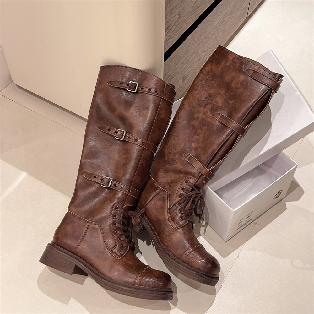Dames Kniehoge Laarzen Vintage - Women'S Fashion Knee High Boots recensie en prijs