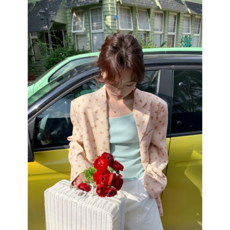 Damesblazer met bloemenprint,  - Blazer Women Oversized recensie en prijs