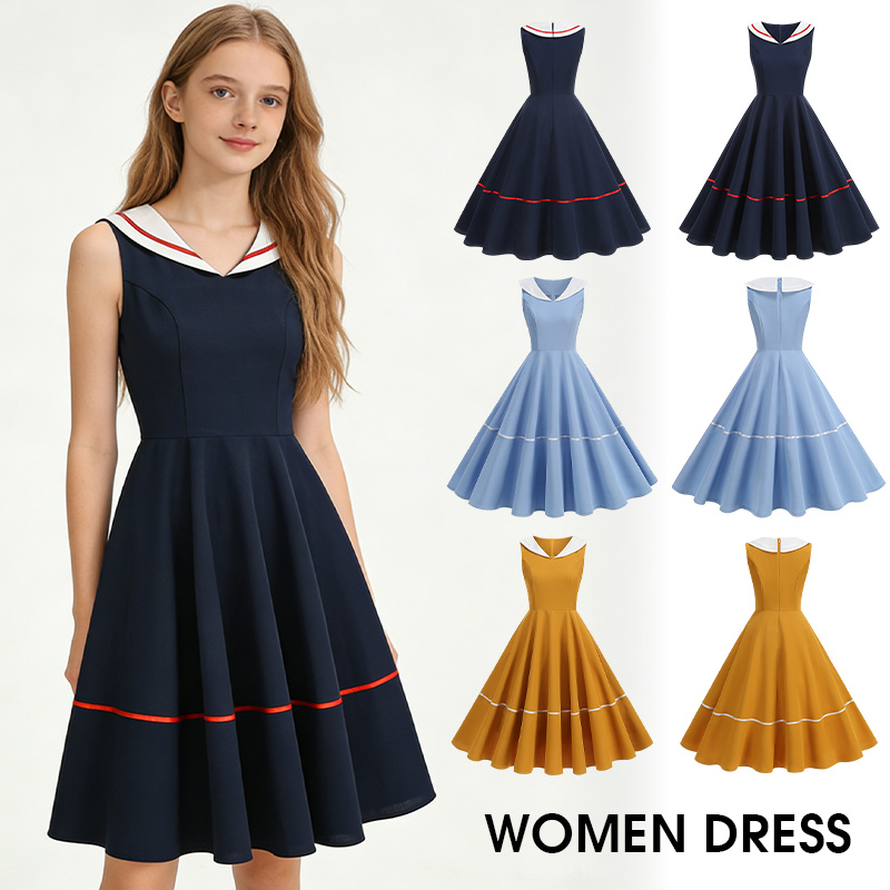 Retro Marine Stijl Jurk Zomer  - Women'S Fashion In The 50S recensie en prijs