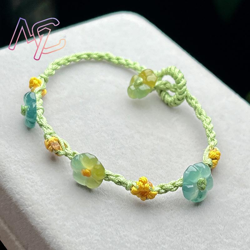 Myanmar Jadeïet Bloem Armband  - Women'S Fashion recensie en prijs