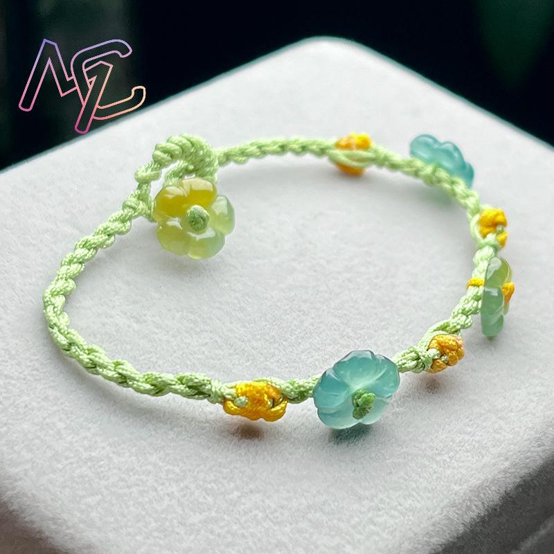 Myanmar Jadeïet Bloem Armband  - Women'S Fashion recensie en prijs