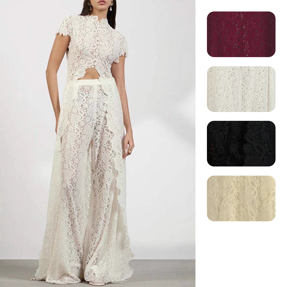Dames kant 2-delige broekset,  - Wide Leg Palazzo Pants recensie en prijs