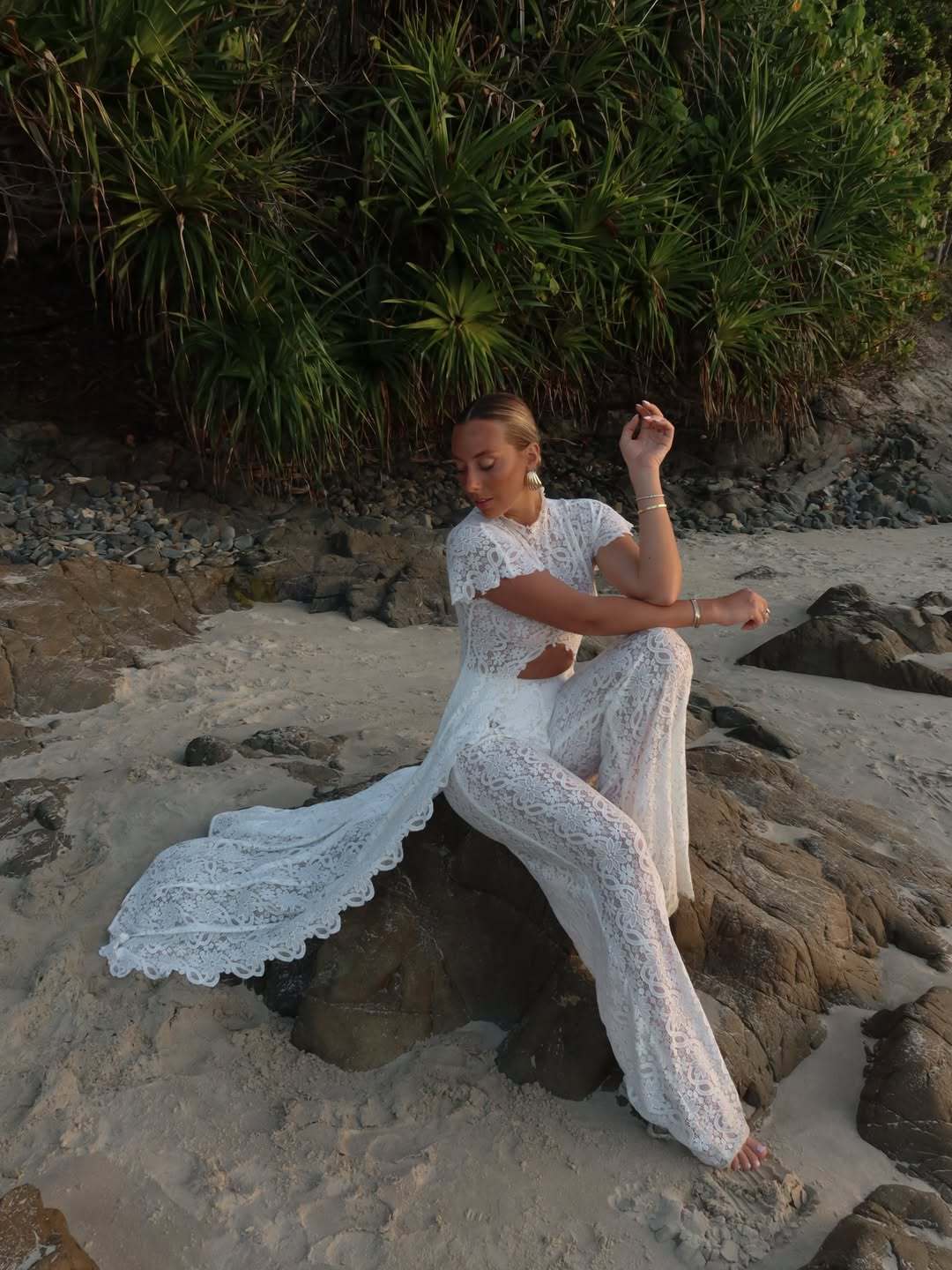Dames kant 2-delige broekset,  - Wide Leg Palazzo Pants recensie en prijs