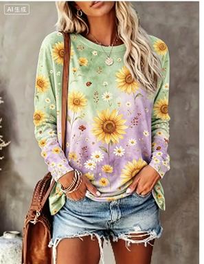Dames T-shirt met lange mouwen - Women Fashion Styles recensie en prijs