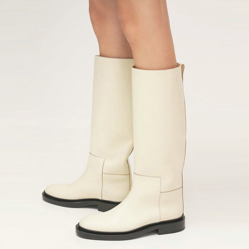Meotina Dames Echt Leer Knieho - Women'S Fashion Knee High Boots recensie en prijs