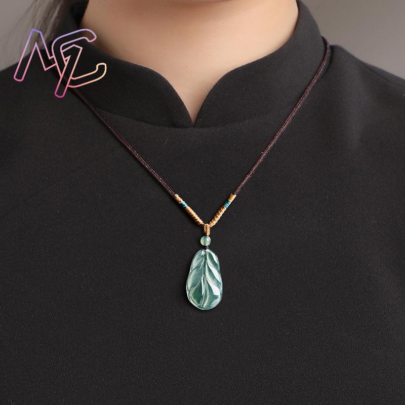 Myanmar Jadeïet Blad Hanger Ge - Women'S Fashion recensie en prijs