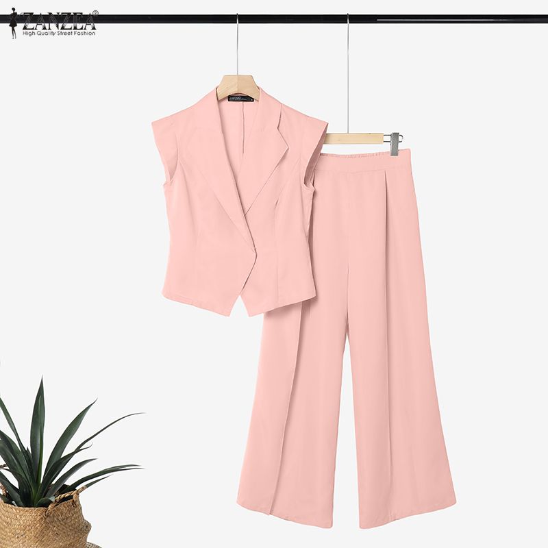 ZANZEA Zomer Geplooide Outfits - Wide Leg Palazzo Pants recensie en prijs