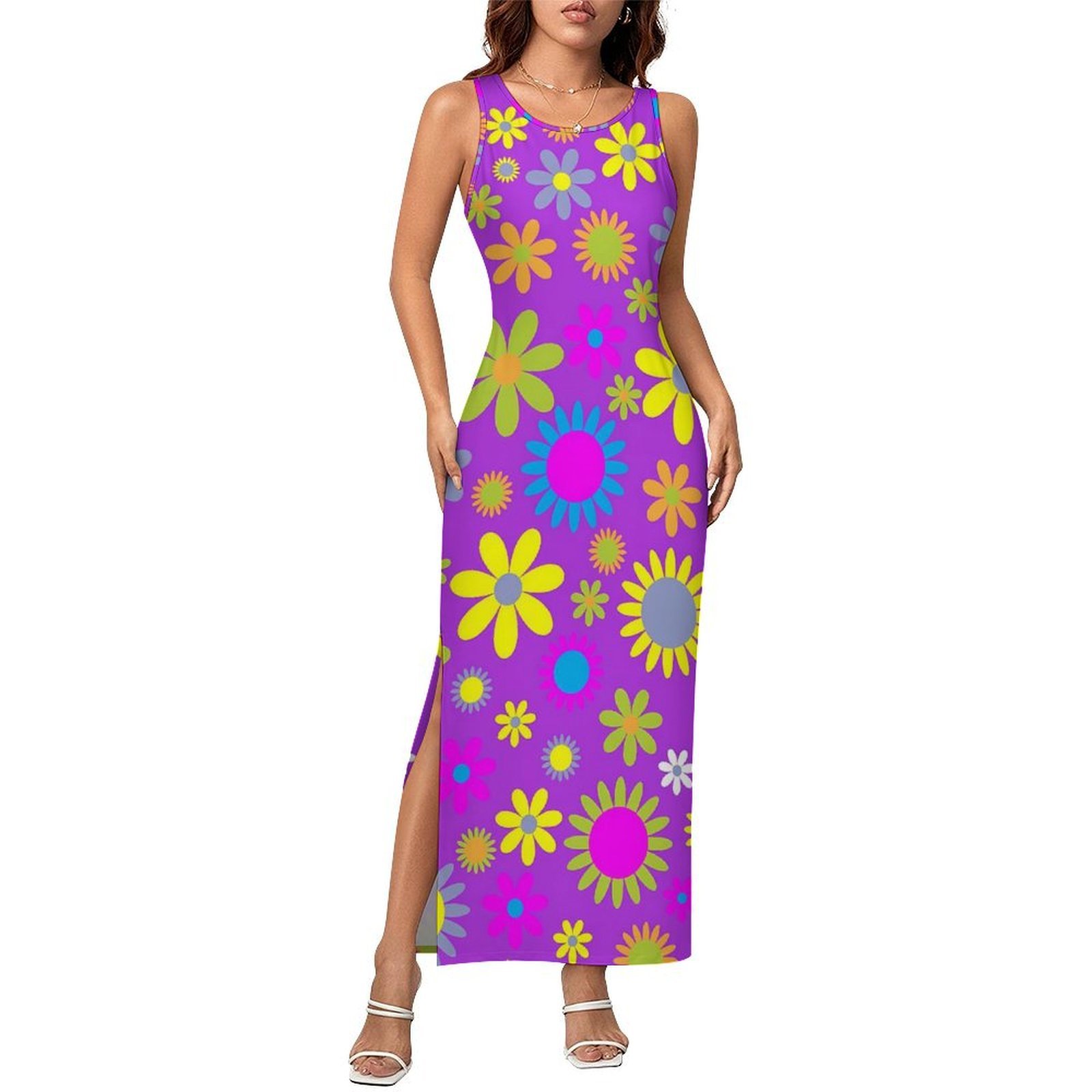 Bloemenjurk Mouwloos Retro 196 - Women'S Fashion In The 1960S recensie en prijs