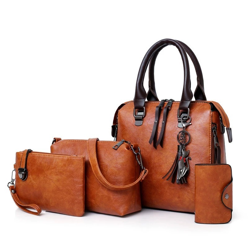 4-delige tasjesset in effen kl - Women Fashion Handbags recensie en prijs