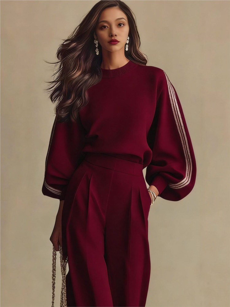 Dames Hoodie Set met Lange Mou - Wide Leg Palazzo Pants recensie en prijs