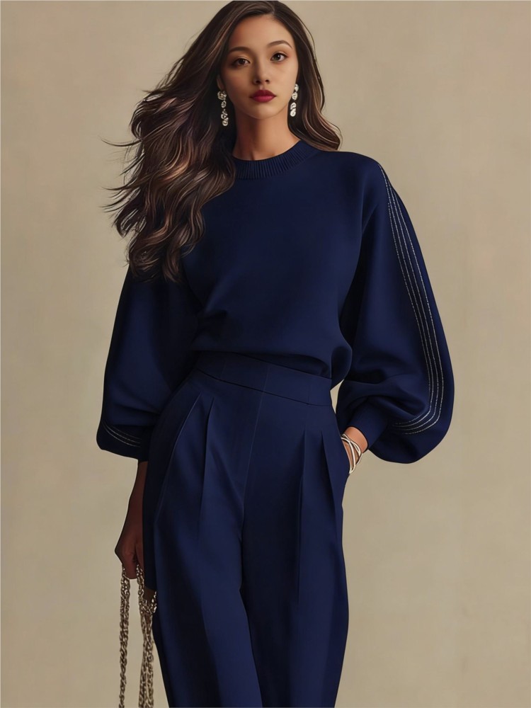 Dames Hoodie Set met Lange Mou - Wide Leg Palazzo Pants recensie en prijs